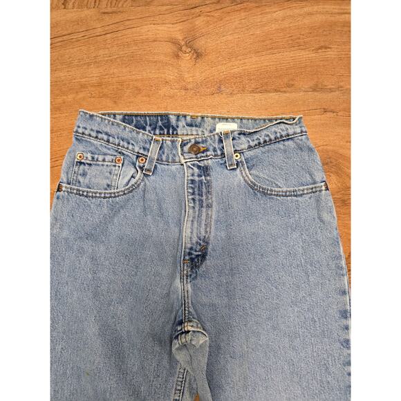 Vintage Levi's 501 Womens Jeans 9 Short Blue Light Wash Relax Fit Tapered Leg - Picture 4 of 16